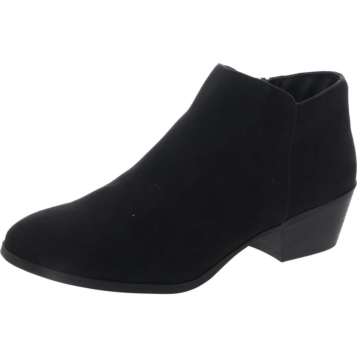 Wileyy Womens Solid Zippered Booties