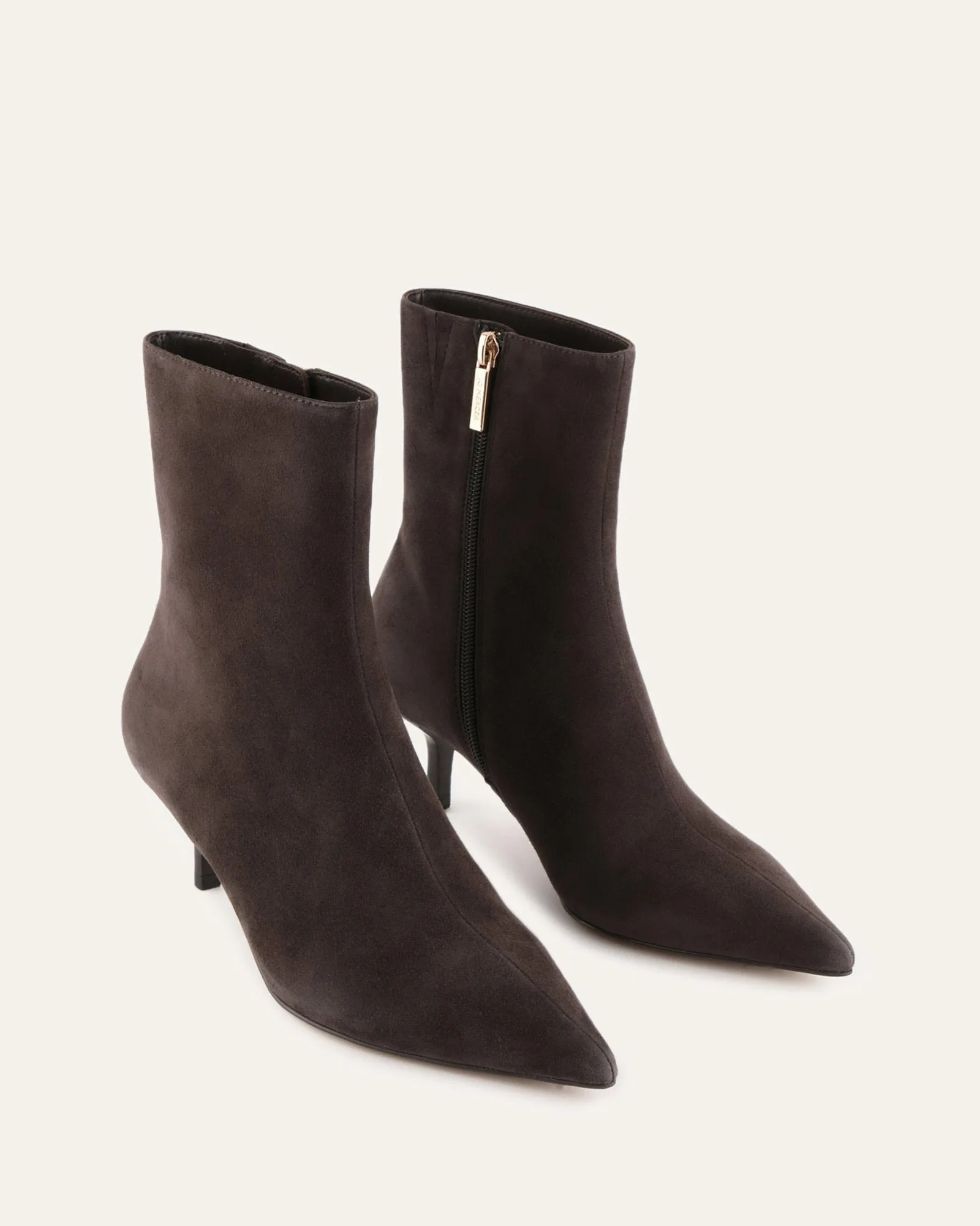 WINNIE MID ANKLE BOOTS BITTER CHOC SUEDE