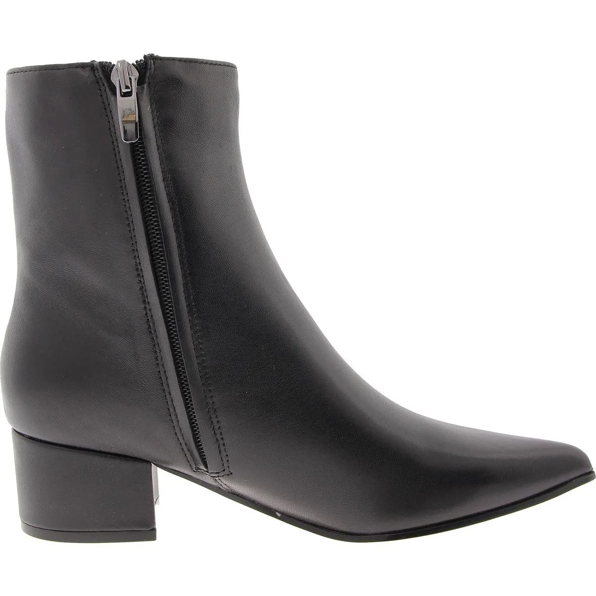 WN MARIBU Womens Solid Leather Mid-Calf Boots
