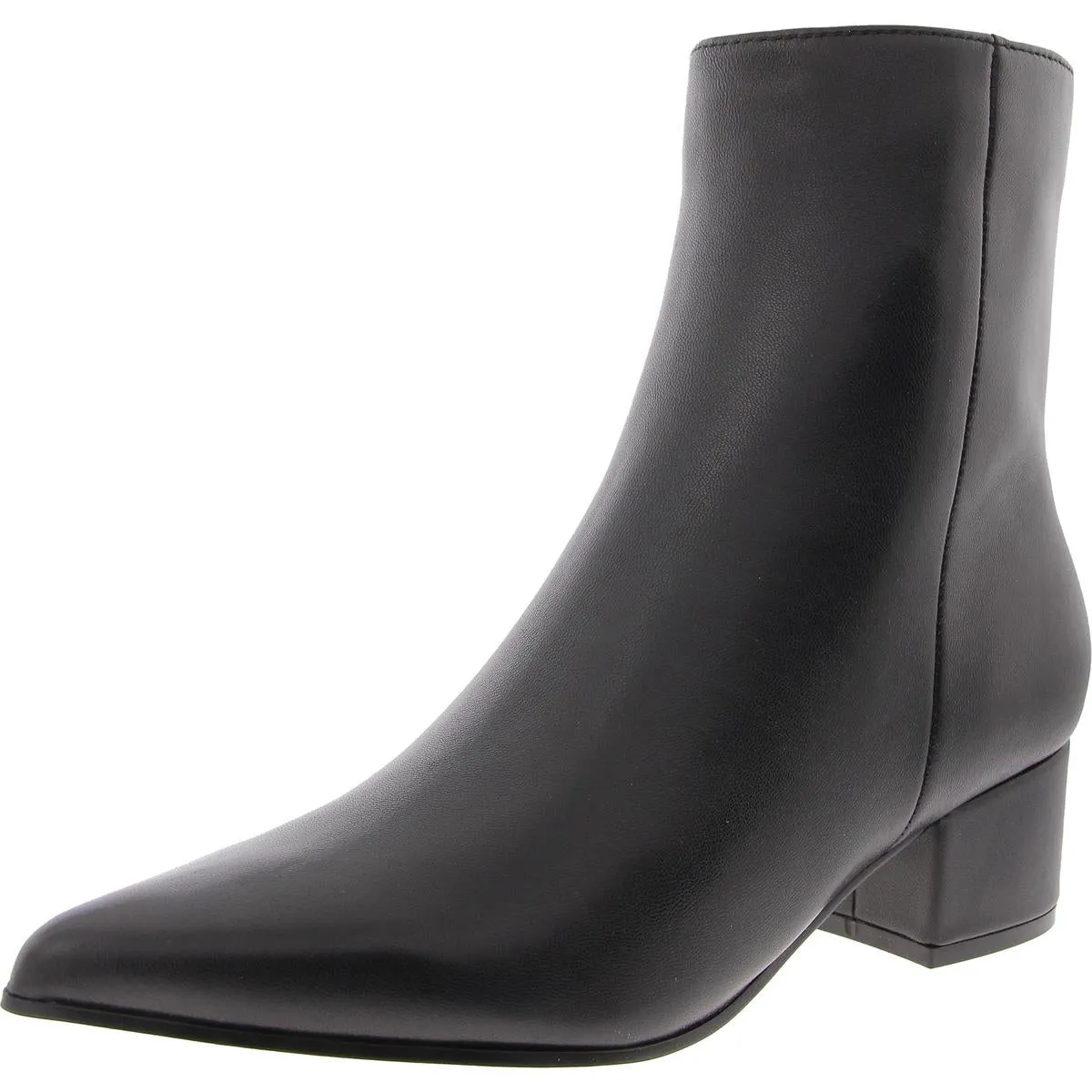 WN MARIBU Womens Solid Leather Mid-Calf Boots