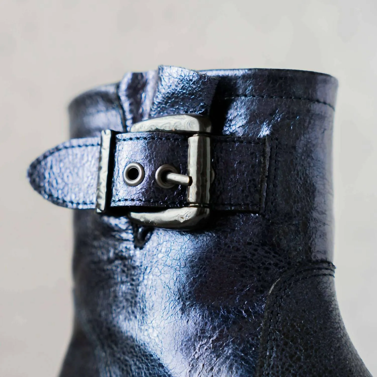 Women Leah Boot In Blue Metallic