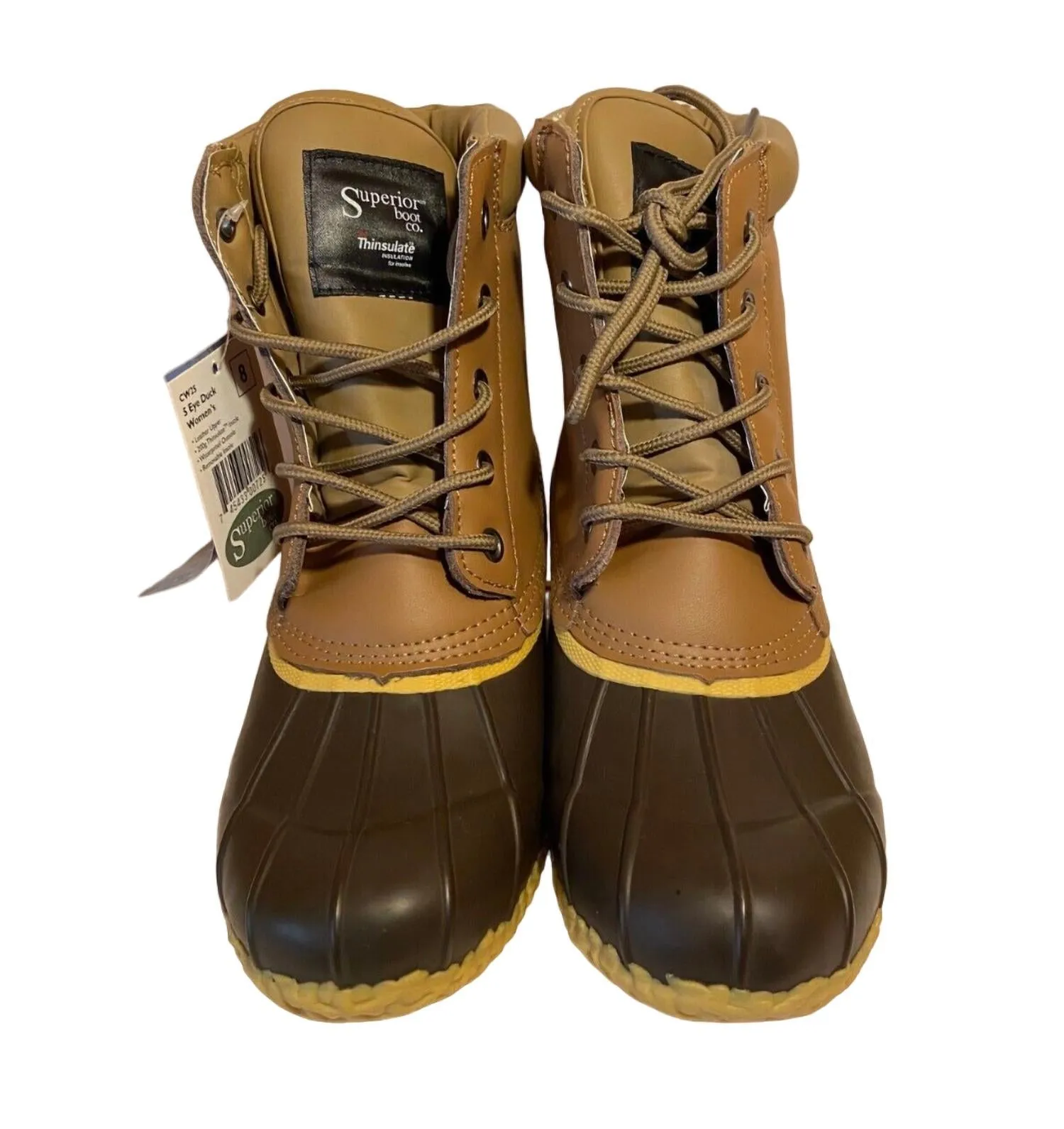 Women's 5 Eye Duck Boot In Brown