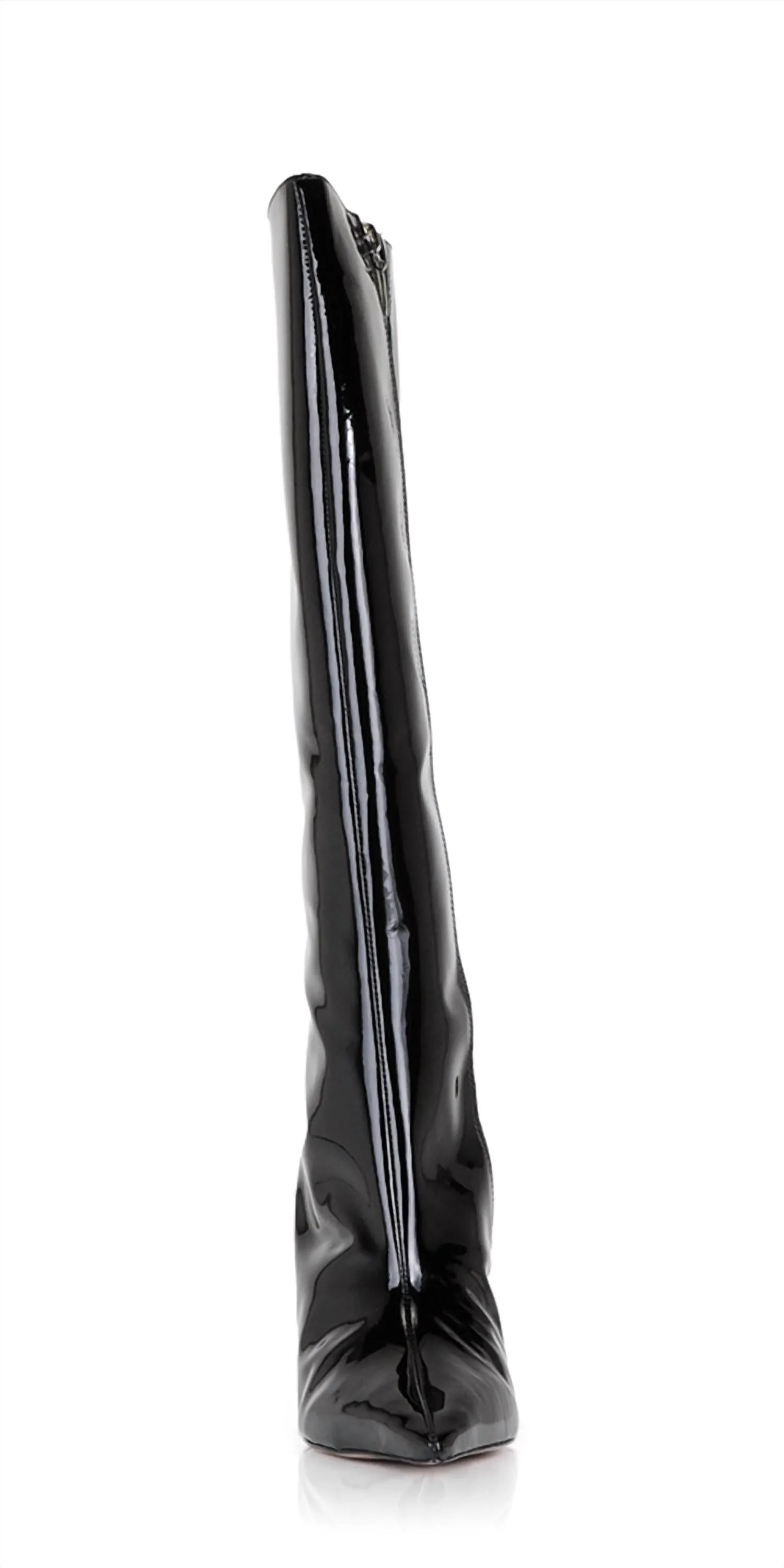 Women's Asya Up Patent Leather Boots In Black