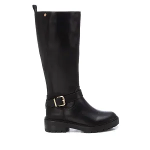 Women's Biker Tall Boots In Black