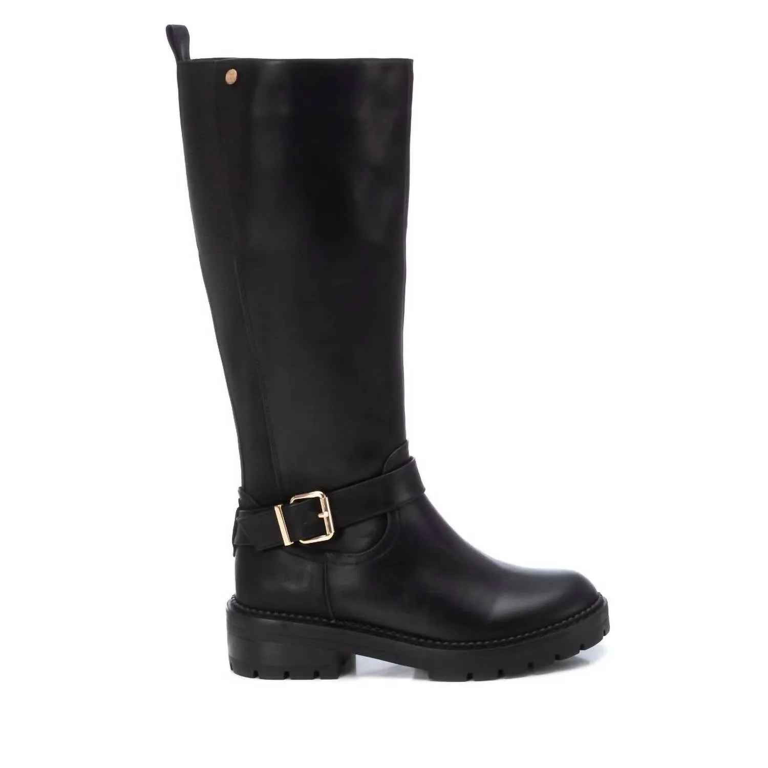 Women's Biker Tall Boots In Black