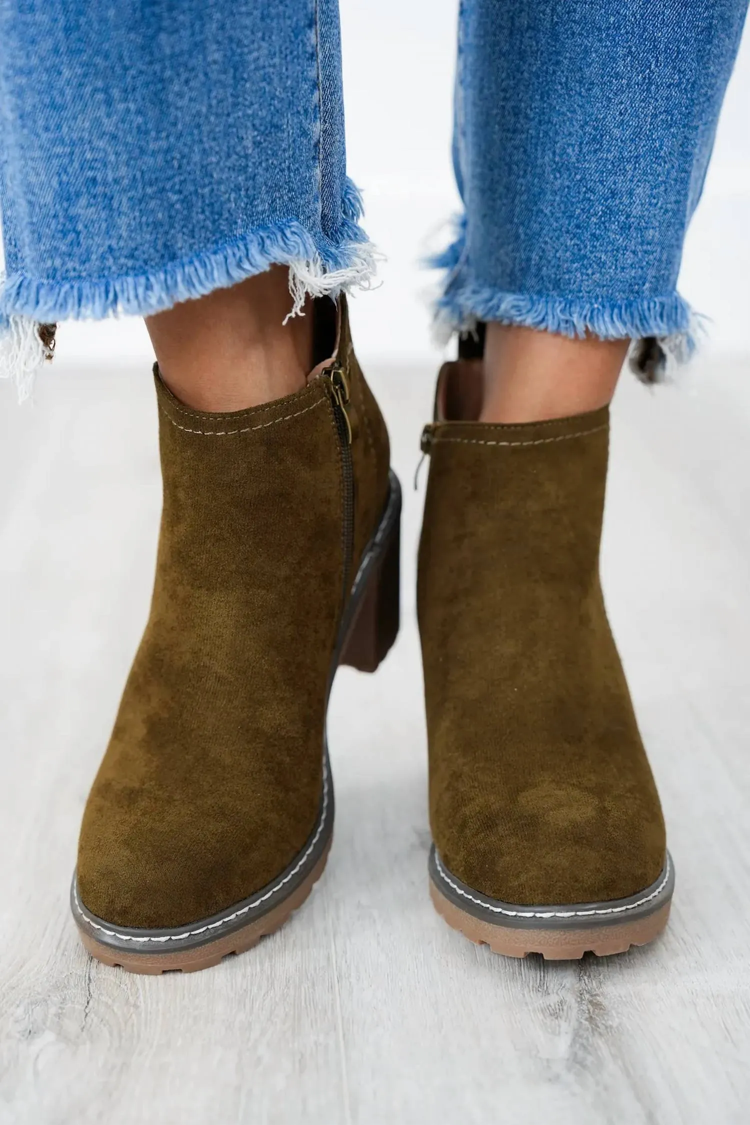Women's Bite Me Bootie In Khaki