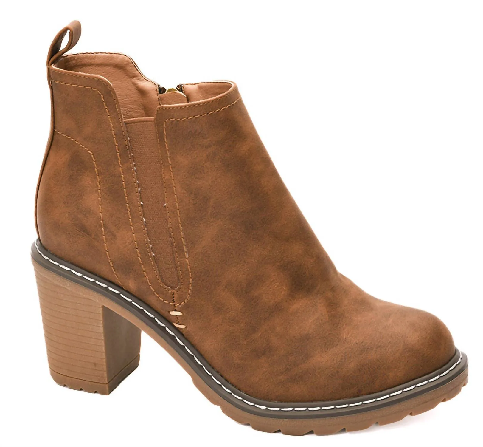 Women's Bite Me Boots In Dark Cognac