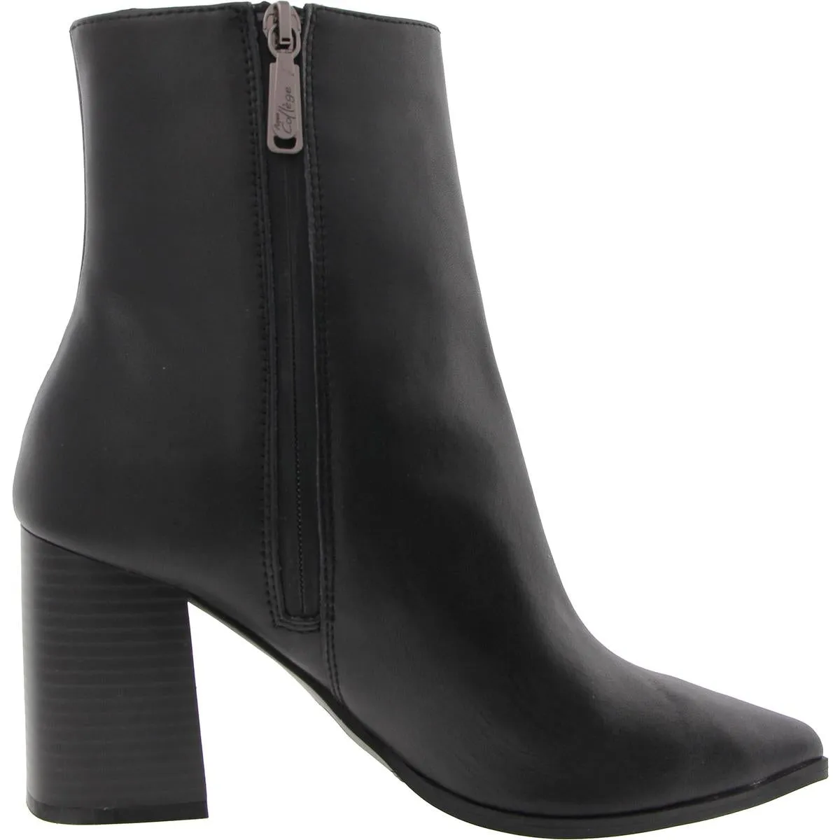 Womens Block Heel Man Made Ankle Boots