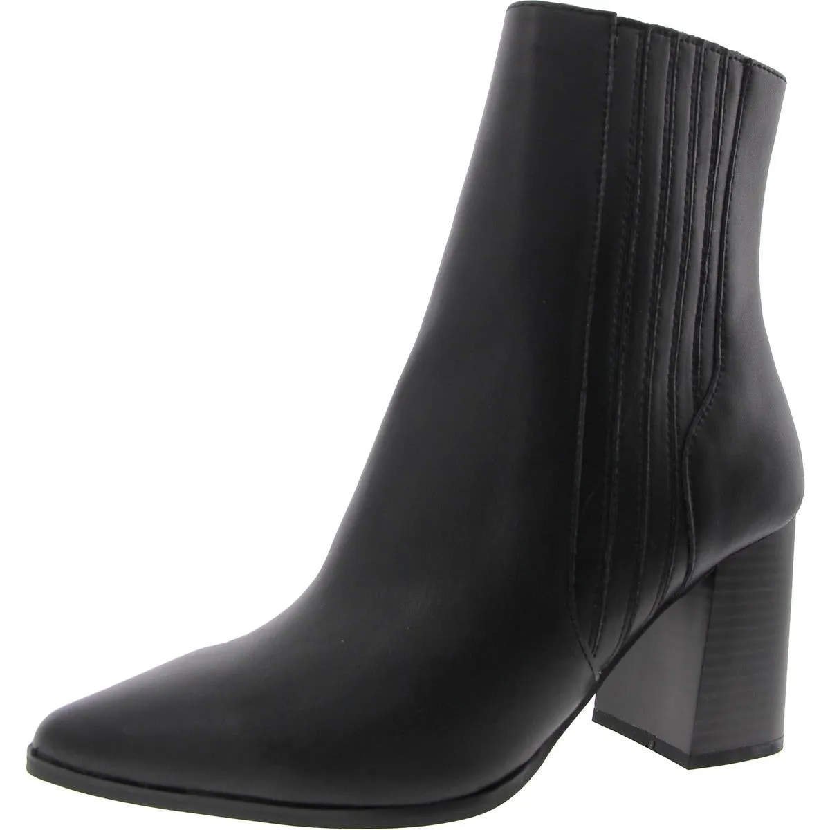 Womens Block Heel Man Made Ankle Boots