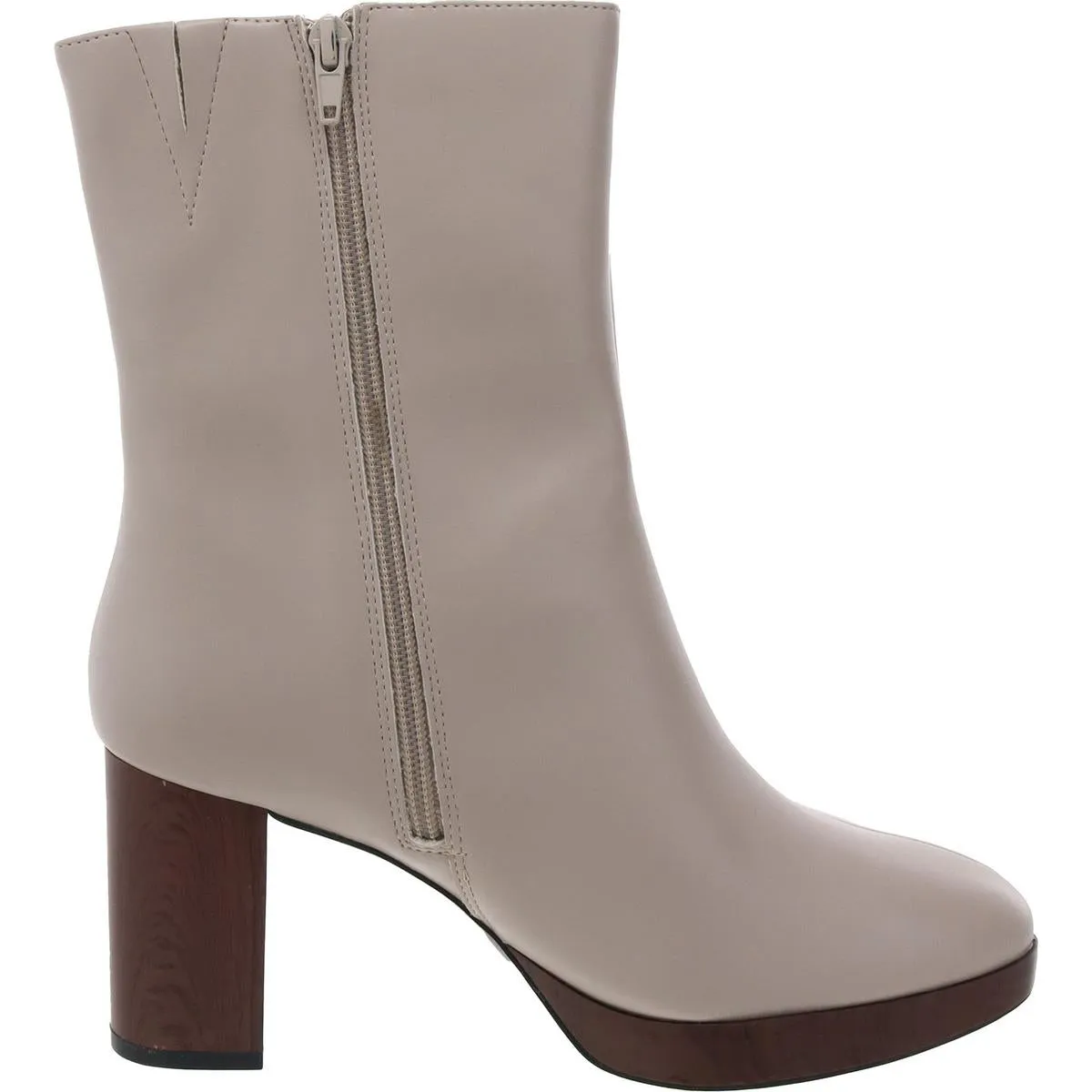Womens Block Heel Man Made Mid-Calf Boots