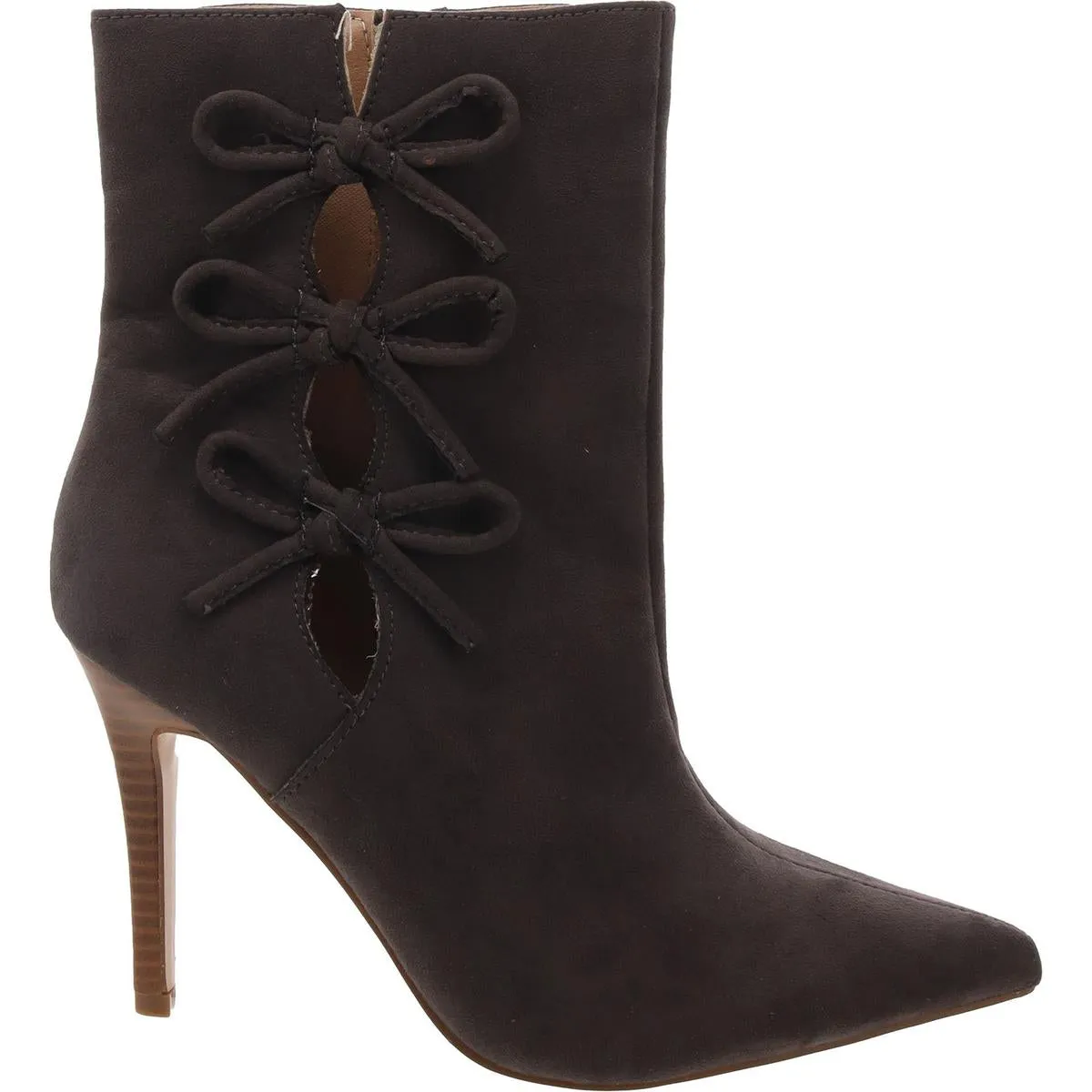Womens Bow Manmade Ankle Boots