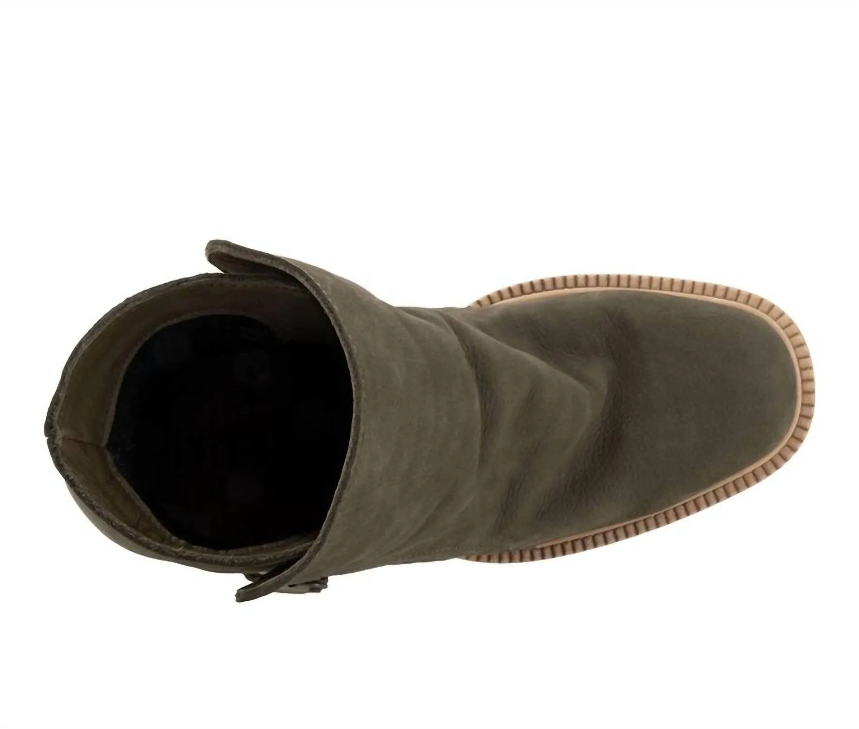 Women's Bueno Elliott Heeled Booties In Army Nubuck