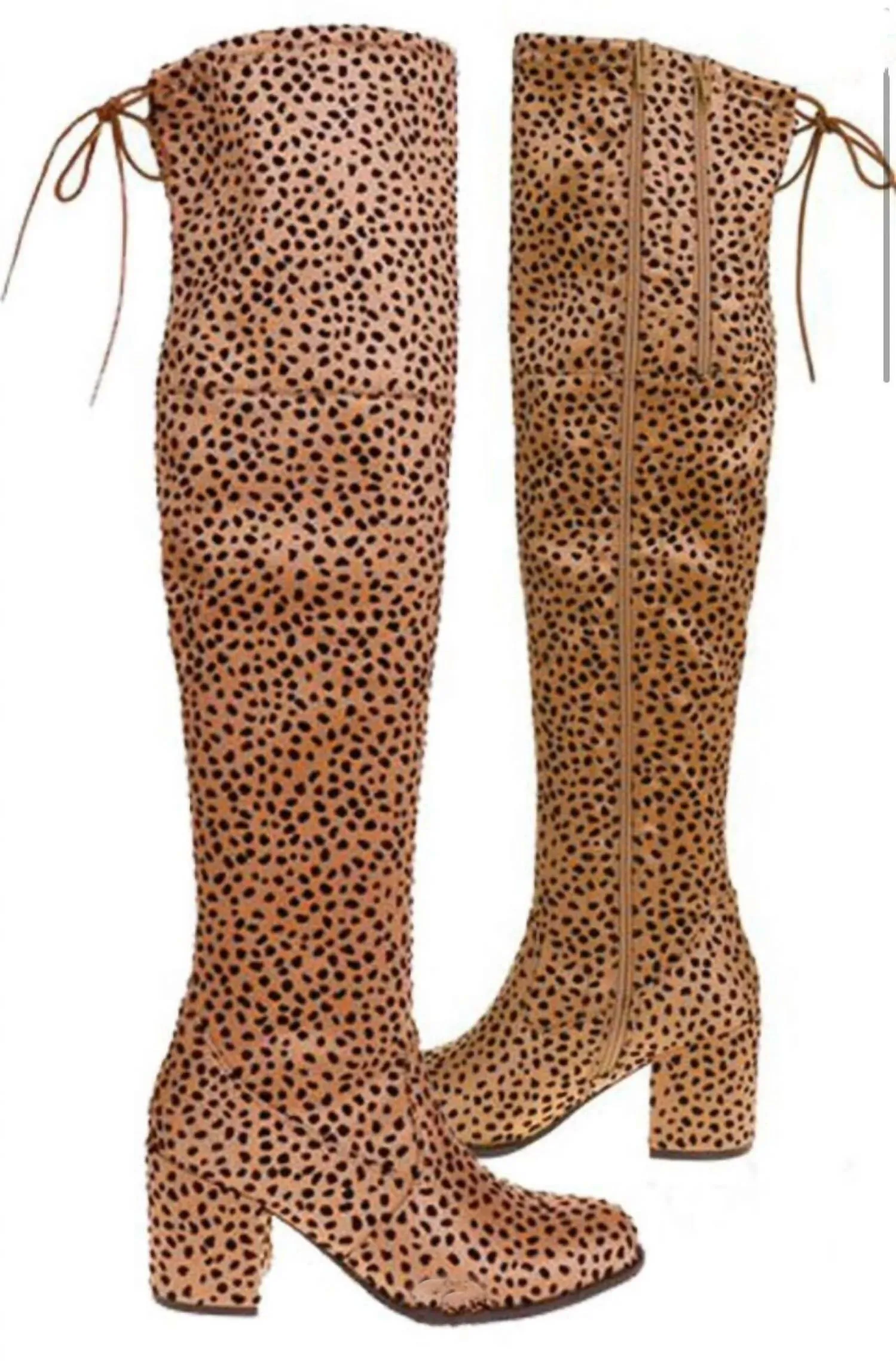 Women's Cheetah Knee Boots In Cheetah Print