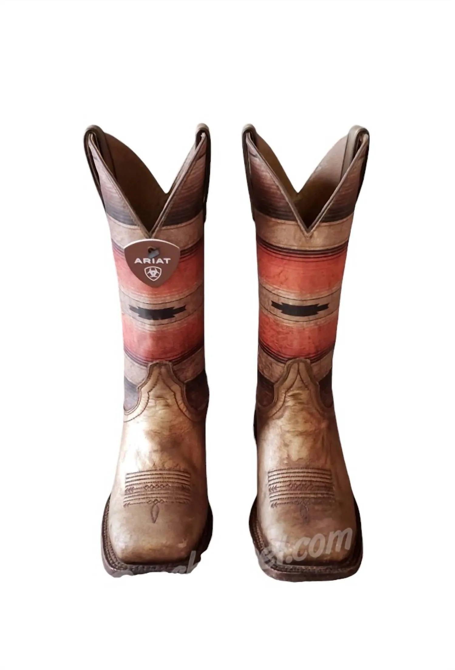 Women's Circuit Savanna Boot In Distressed Gold & Rust Saddle Blanket