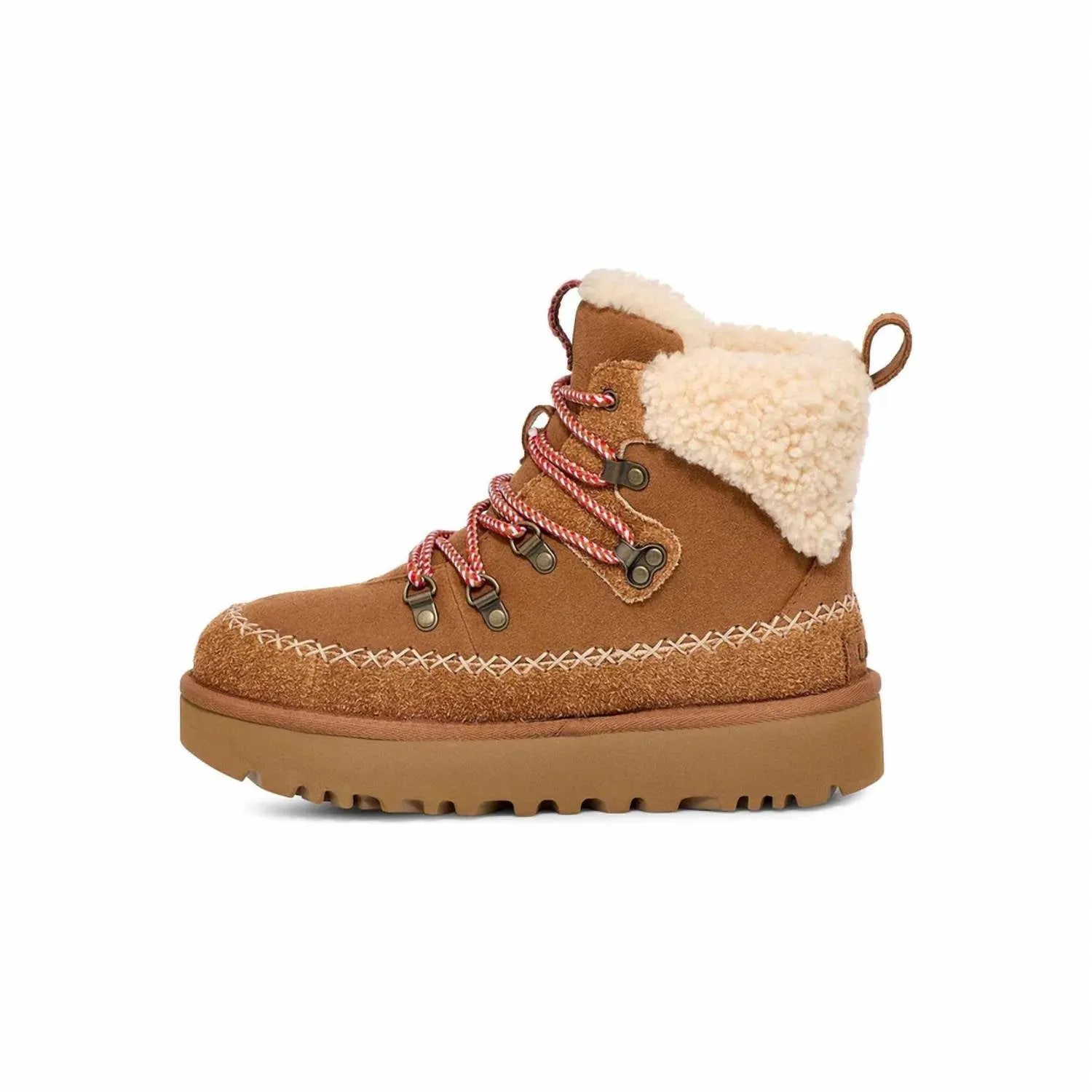 Women's Classic Alpine Lace Up Boots In Chestnut