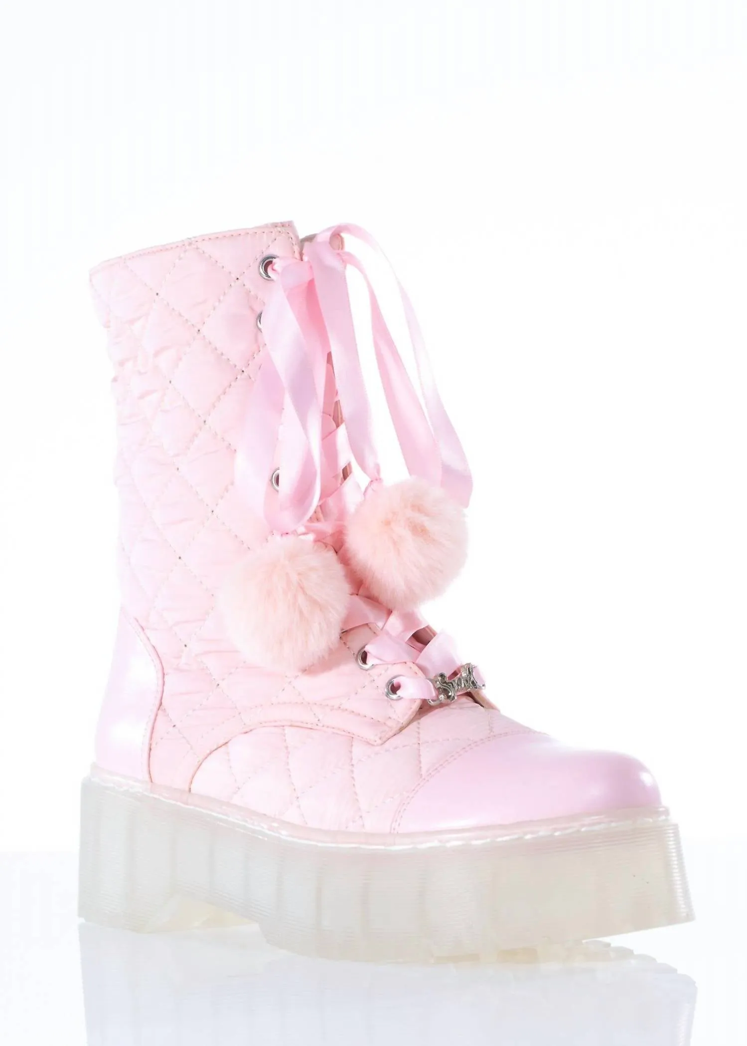 Women's Coco Combat Boot In Pink