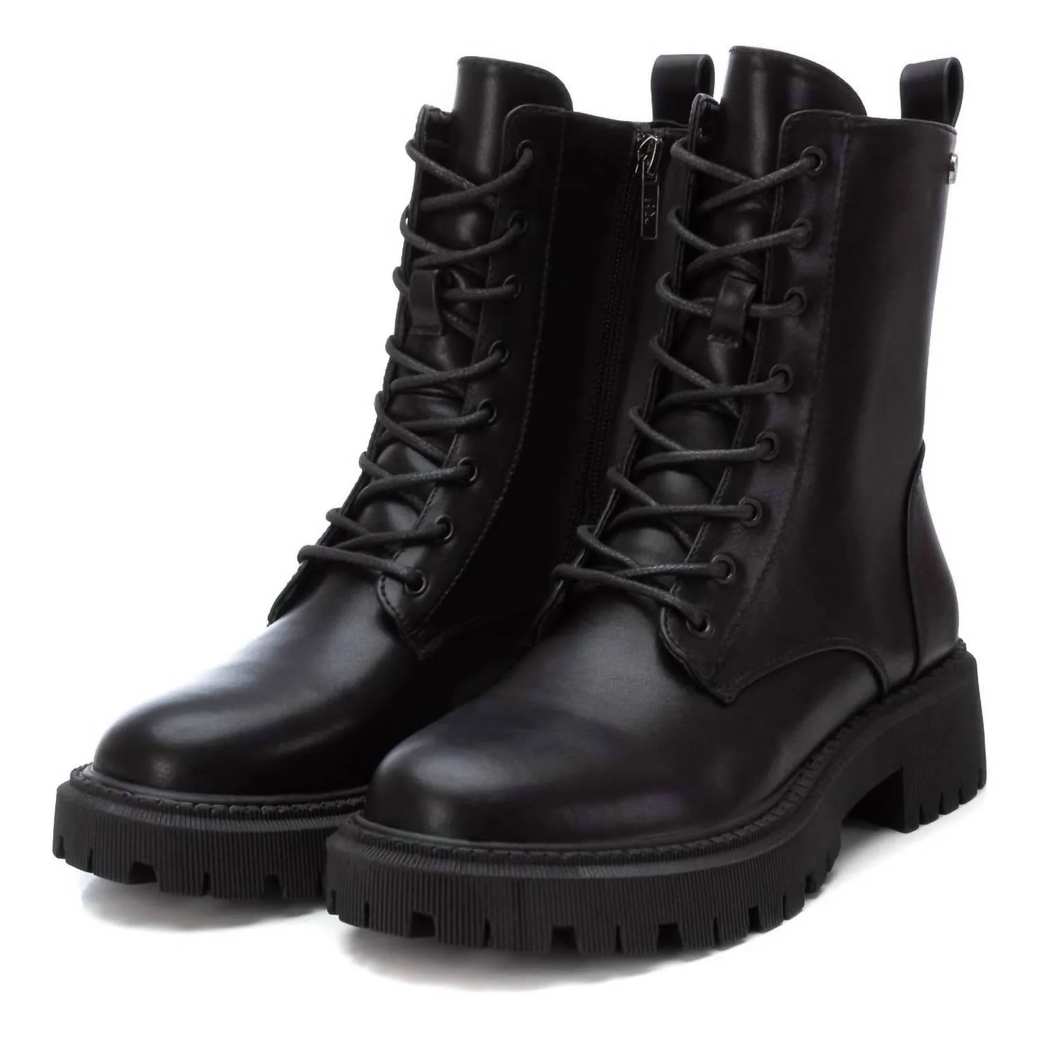 Women's Combat Booties In Black