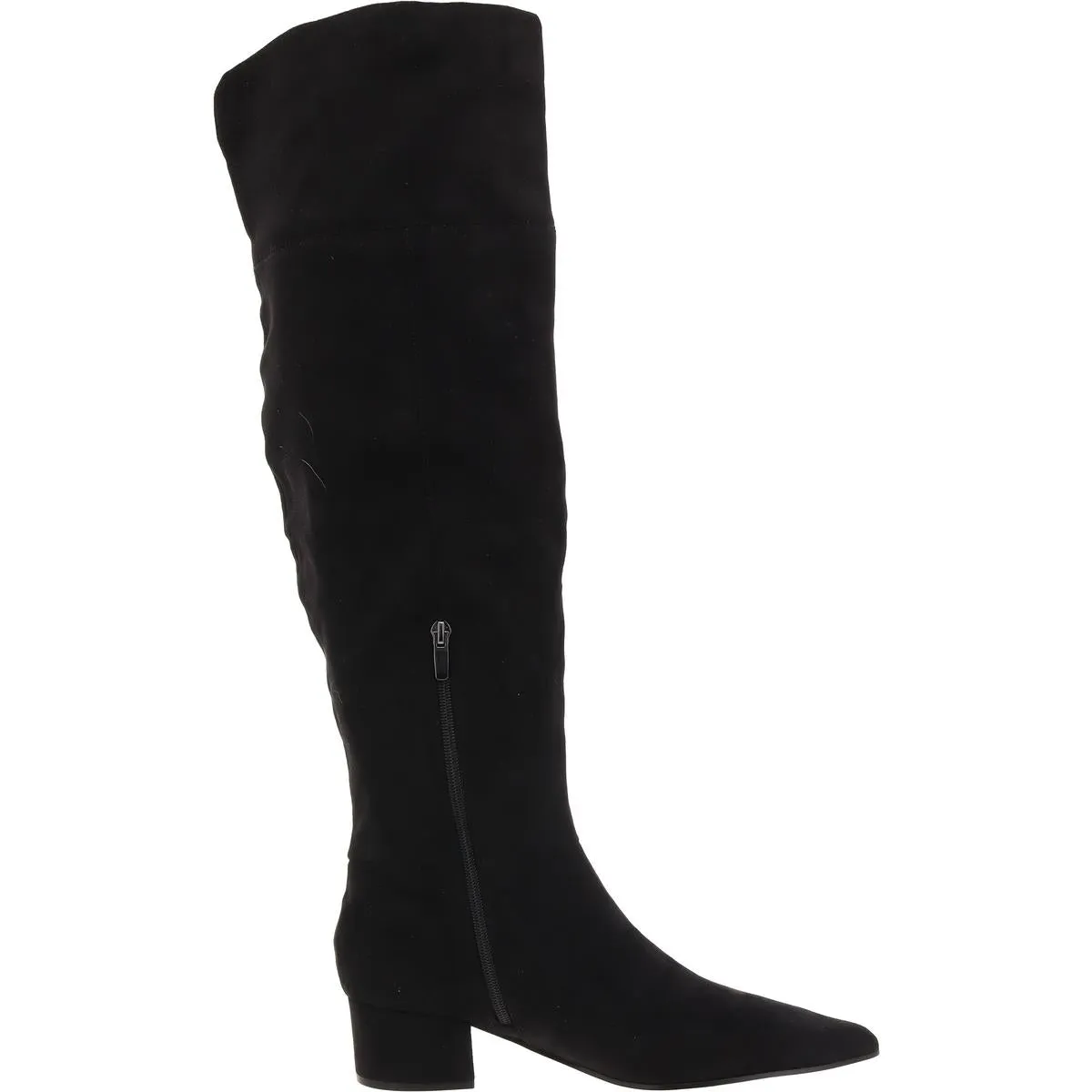 Womens Cushioned Footbed Faux Suede Over-The-Knee Boots