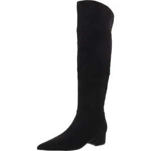 Womens Cushioned Footbed Faux Suede Over-The-Knee Boots