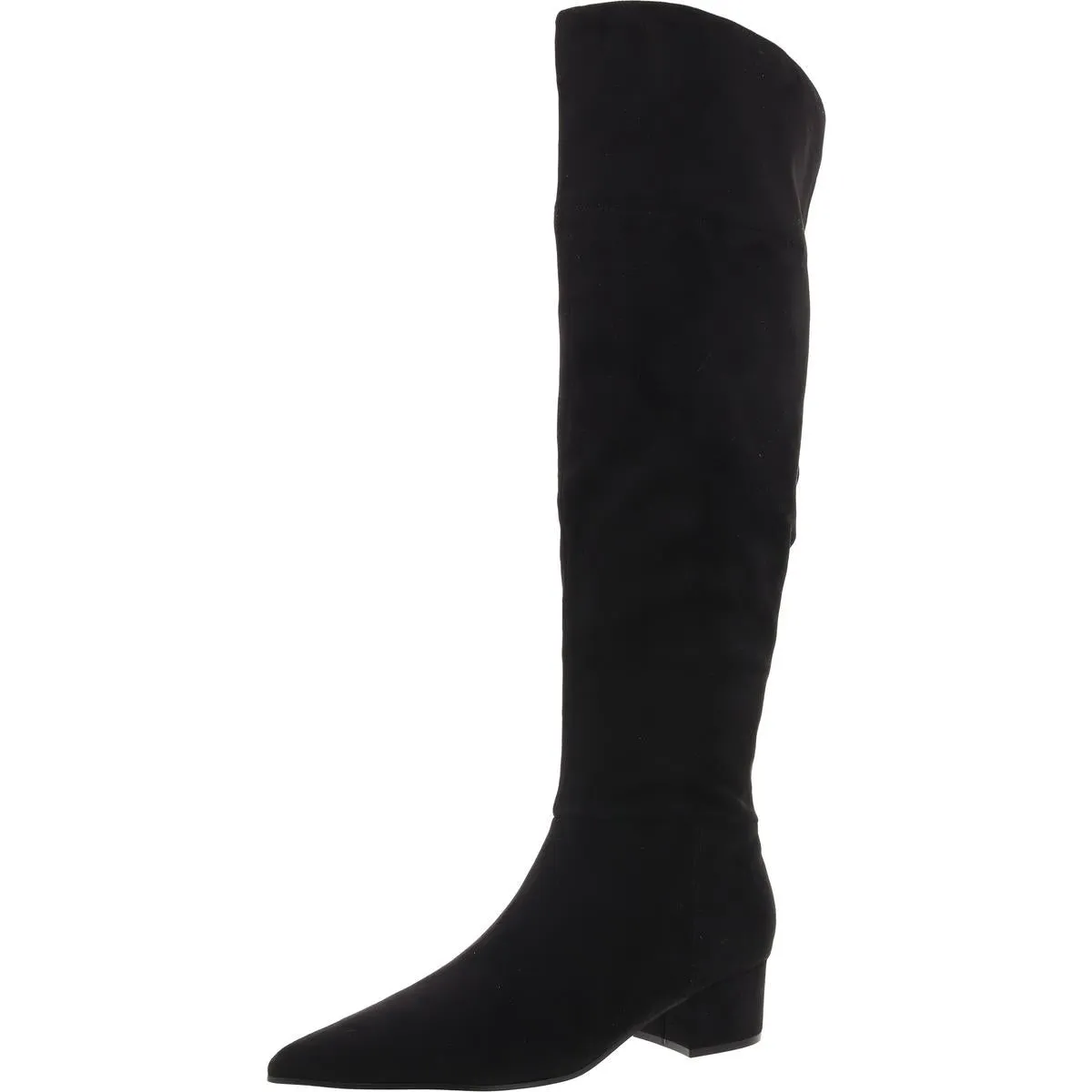 Womens Cushioned Footbed Faux Suede Over-The-Knee Boots