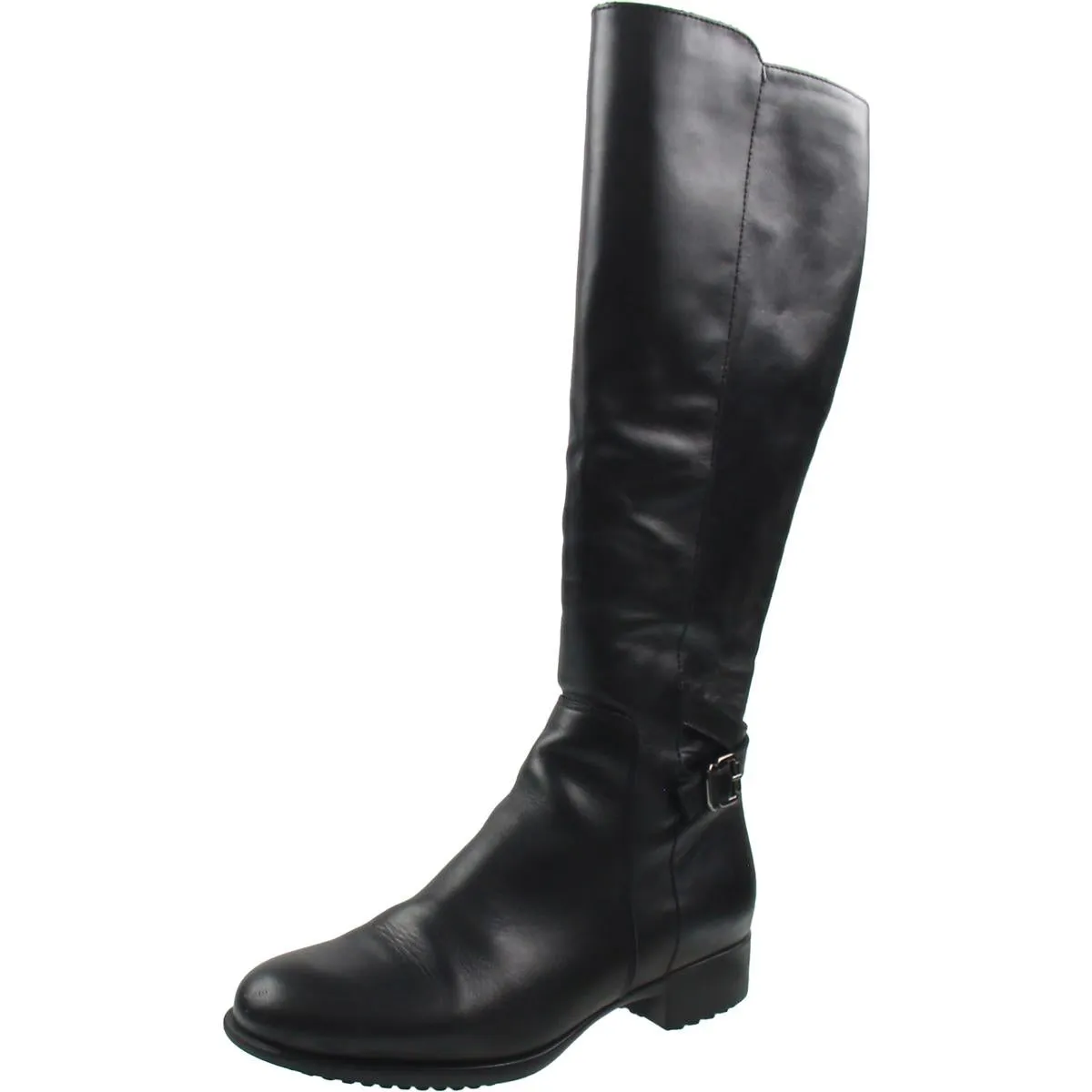 Womens Cushioned Footbed Leather Knee-High Boots