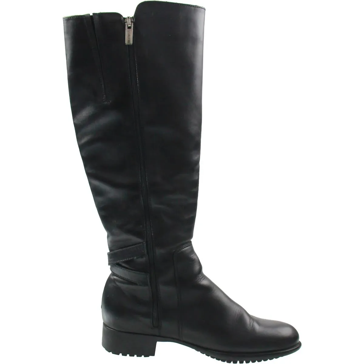 Womens Cushioned Footbed Leather Knee-High Boots