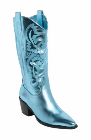 Women's Danilo Boots In Ice Blue Metallic