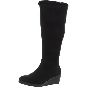 Womens Double Zipper Knee-High Boots
