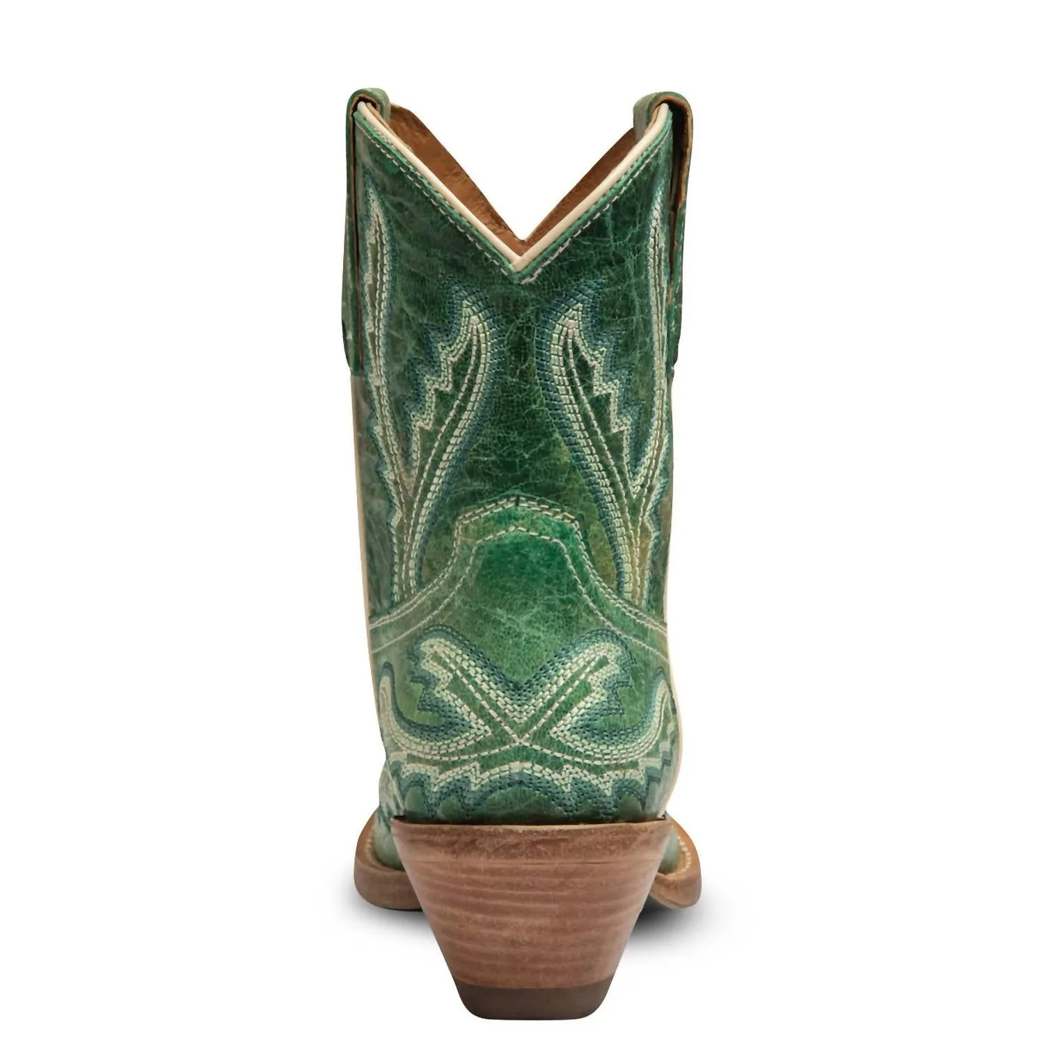 Women's Eleanor Leather Cowgirl Boots In Turquoise