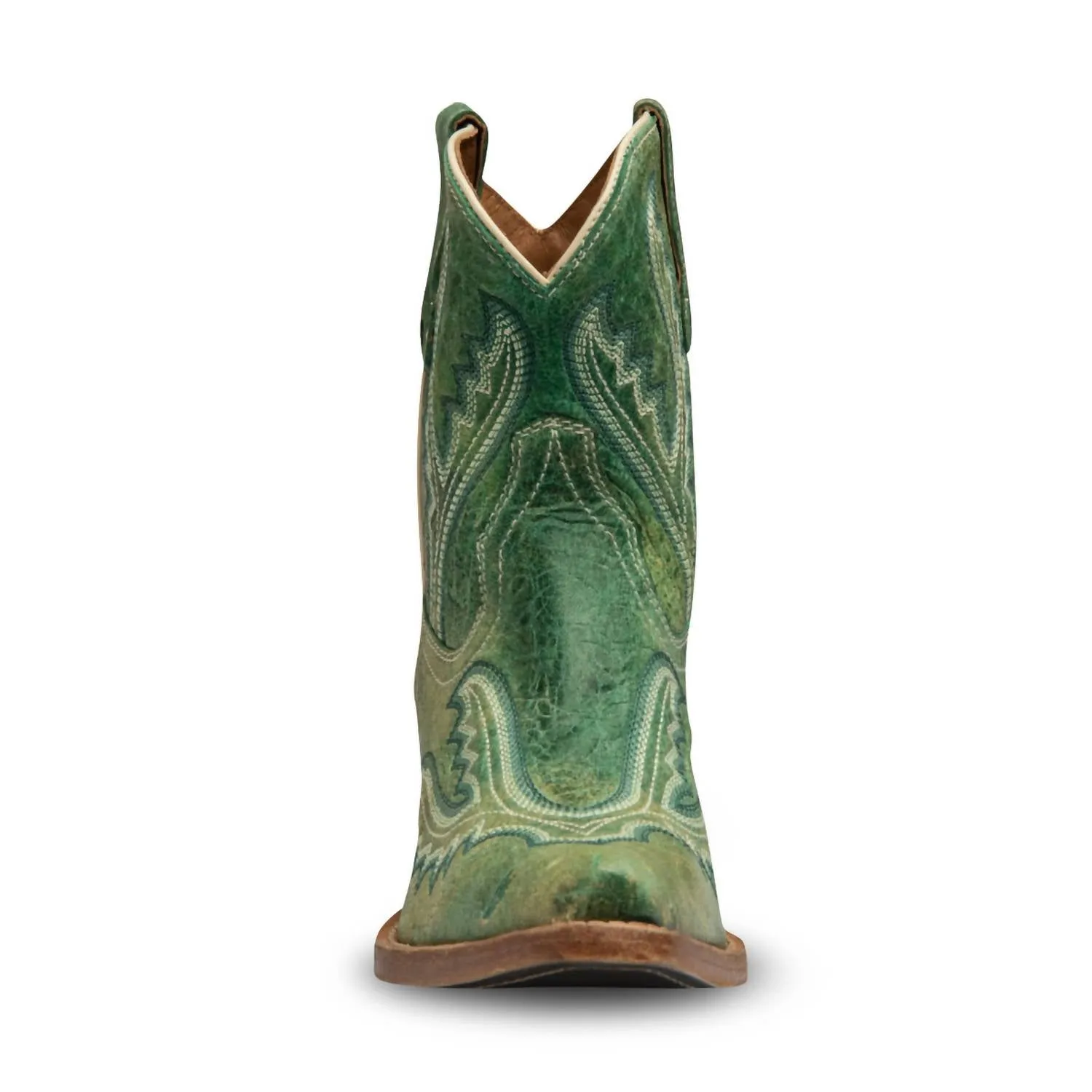 Women's Eleanor Leather Cowgirl Boots In Turquoise