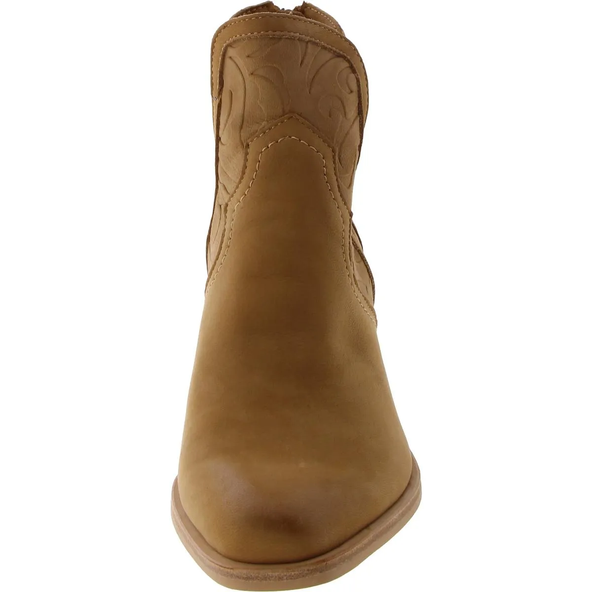 Womens Embossed Western Booties