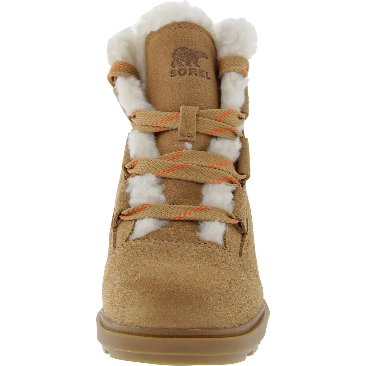 Womens Faux Fur Lined Leather Ankle Boots