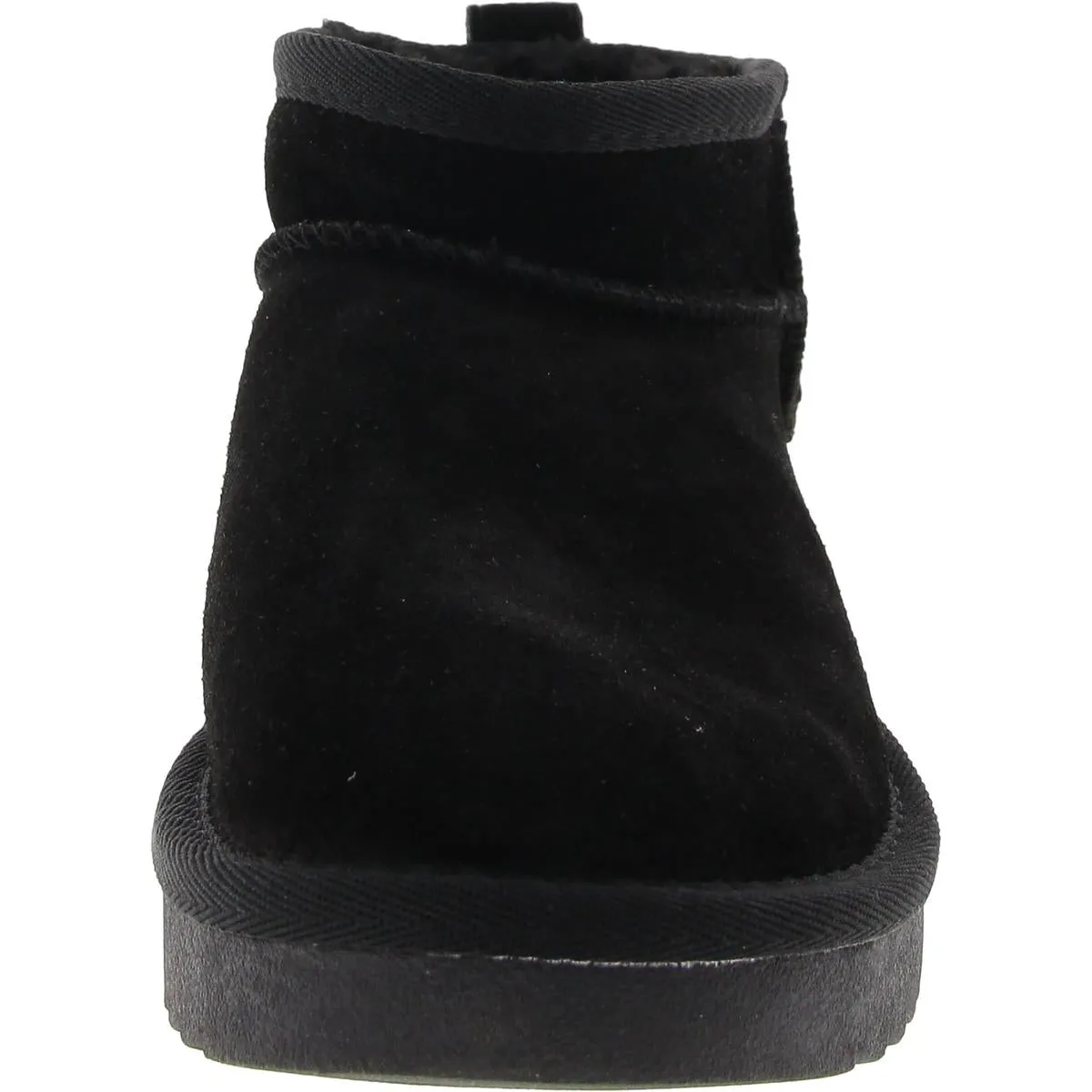 Womens Faux Fur Lined Suede Shearling Boots
