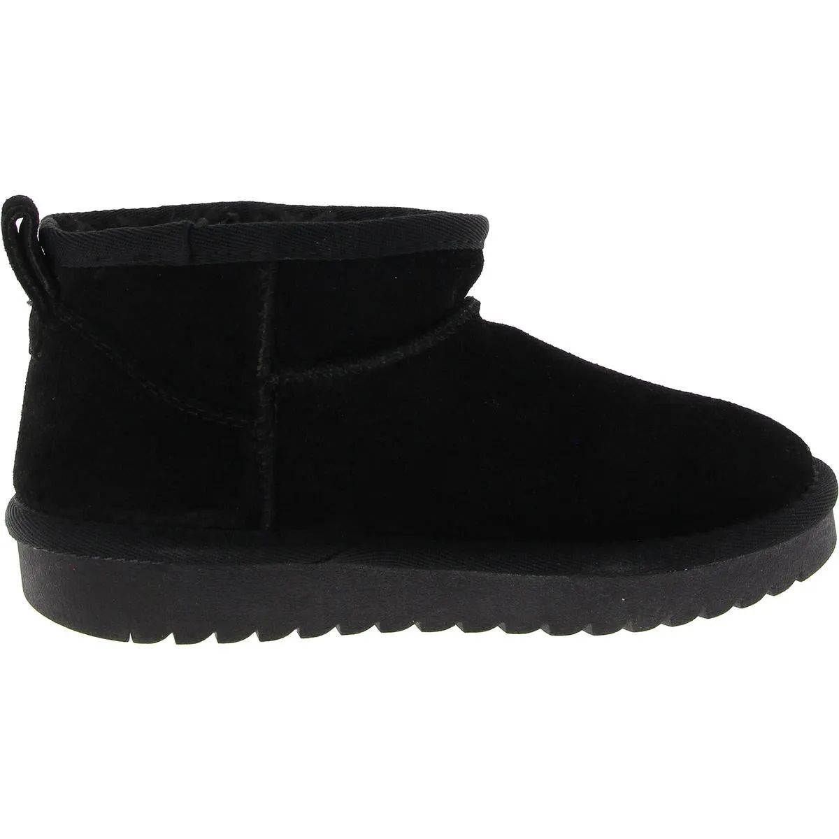 Womens Faux Fur Lined Suede Shearling Boots
