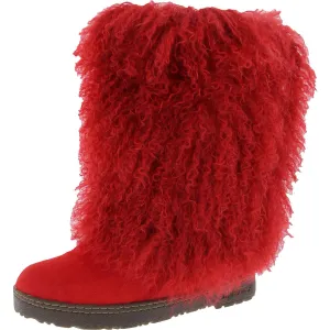 Womens Faux Fur Lined Wool Winter & Snow Boots