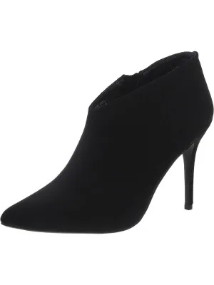 Womens Faux Suede Heels Booties