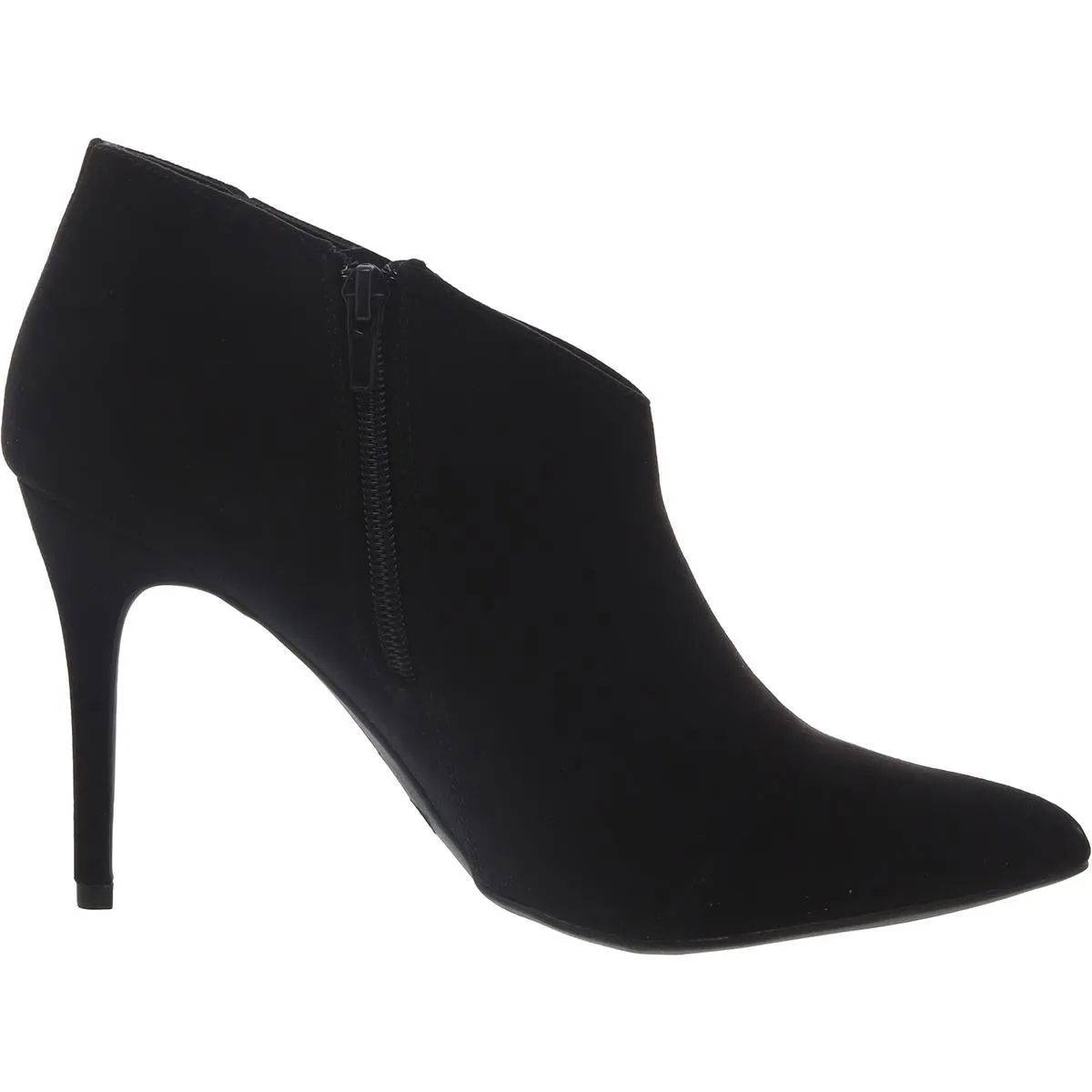 Womens Faux Suede Heels Booties