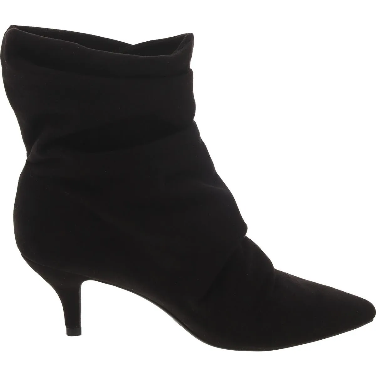 Womens Faux Suede Pointed Toe Booties