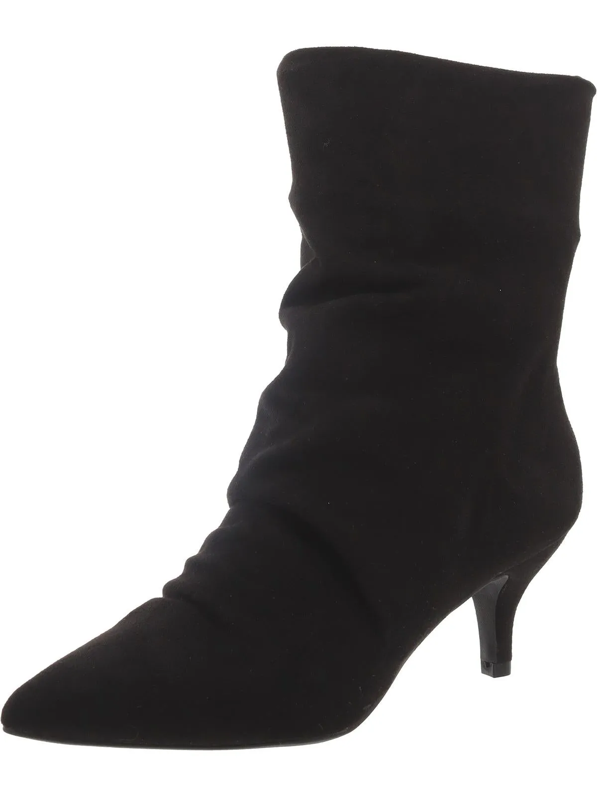 Womens Faux Suede Slouchy Ankle Boots