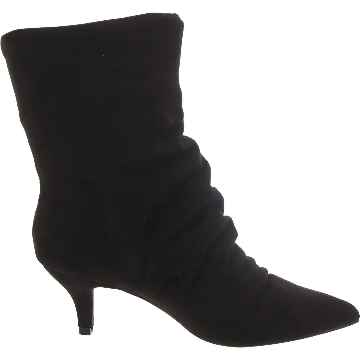 Womens Faux Suede Slouchy Ankle Boots