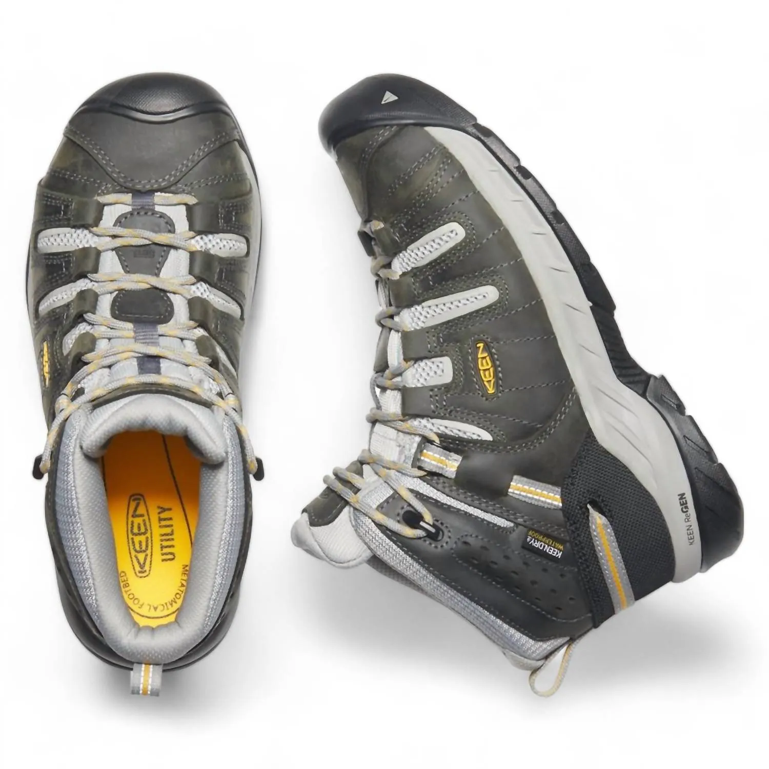 Women's Flint Ii Mid Steel Toe Waterproof Boots - Medium Width In Magnet/vapor
