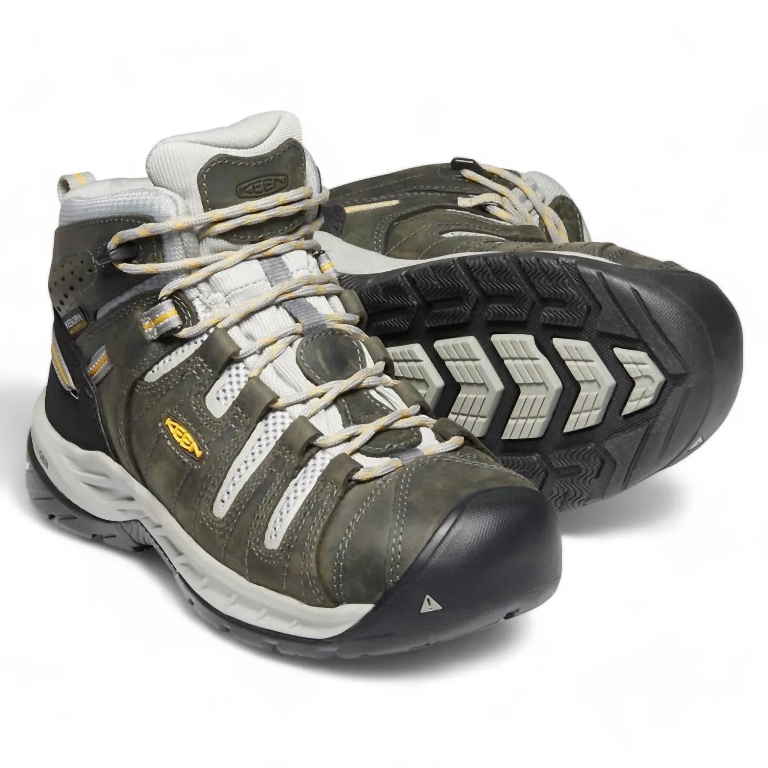 Women's Flint Ii Mid Steel Toe Waterproof Boots - Medium Width In Magnet/vapor