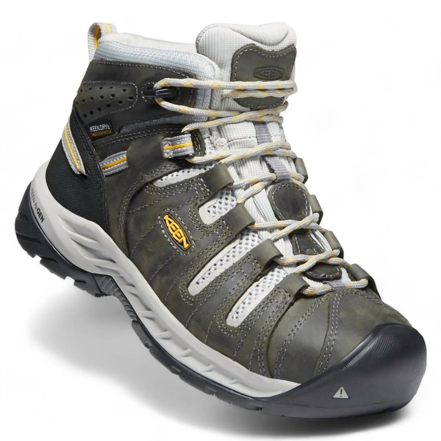 Women's Flint Ii Mid Steel Toe Waterproof Boots - Medium Width In Magnet/vapor