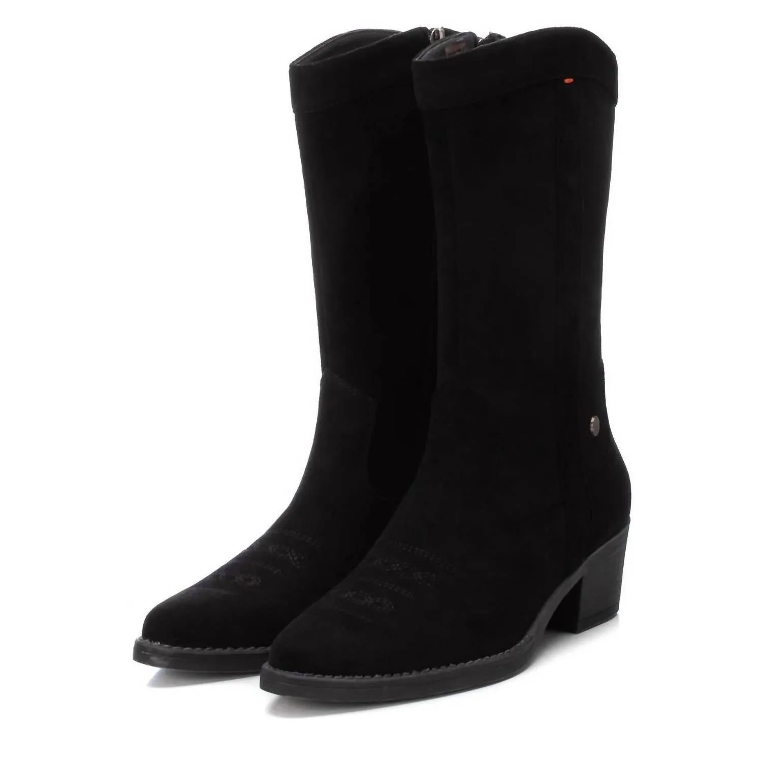 Women's Italian Western Boots In Black