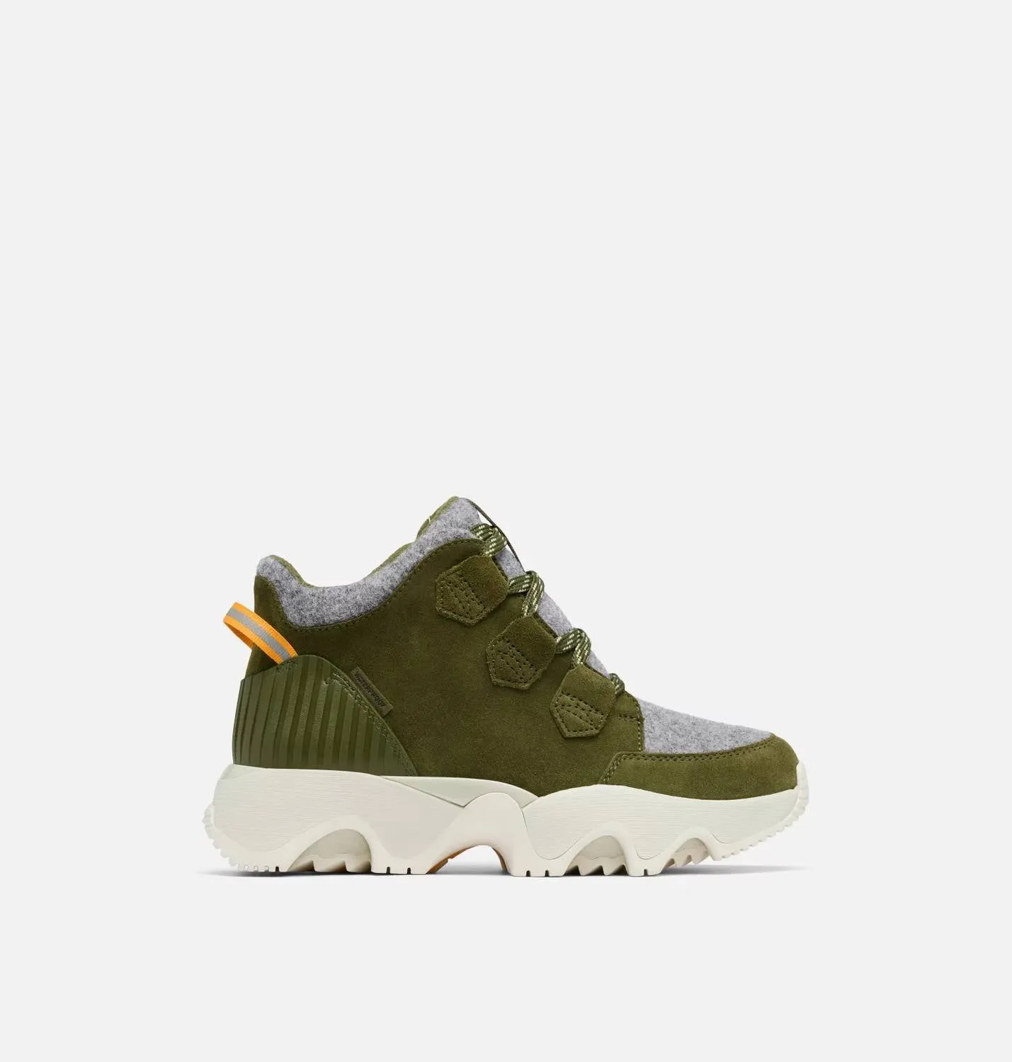 Women's Kinetic Impact Caribou Sneaker Boots In Utility Green, Light Aloe
