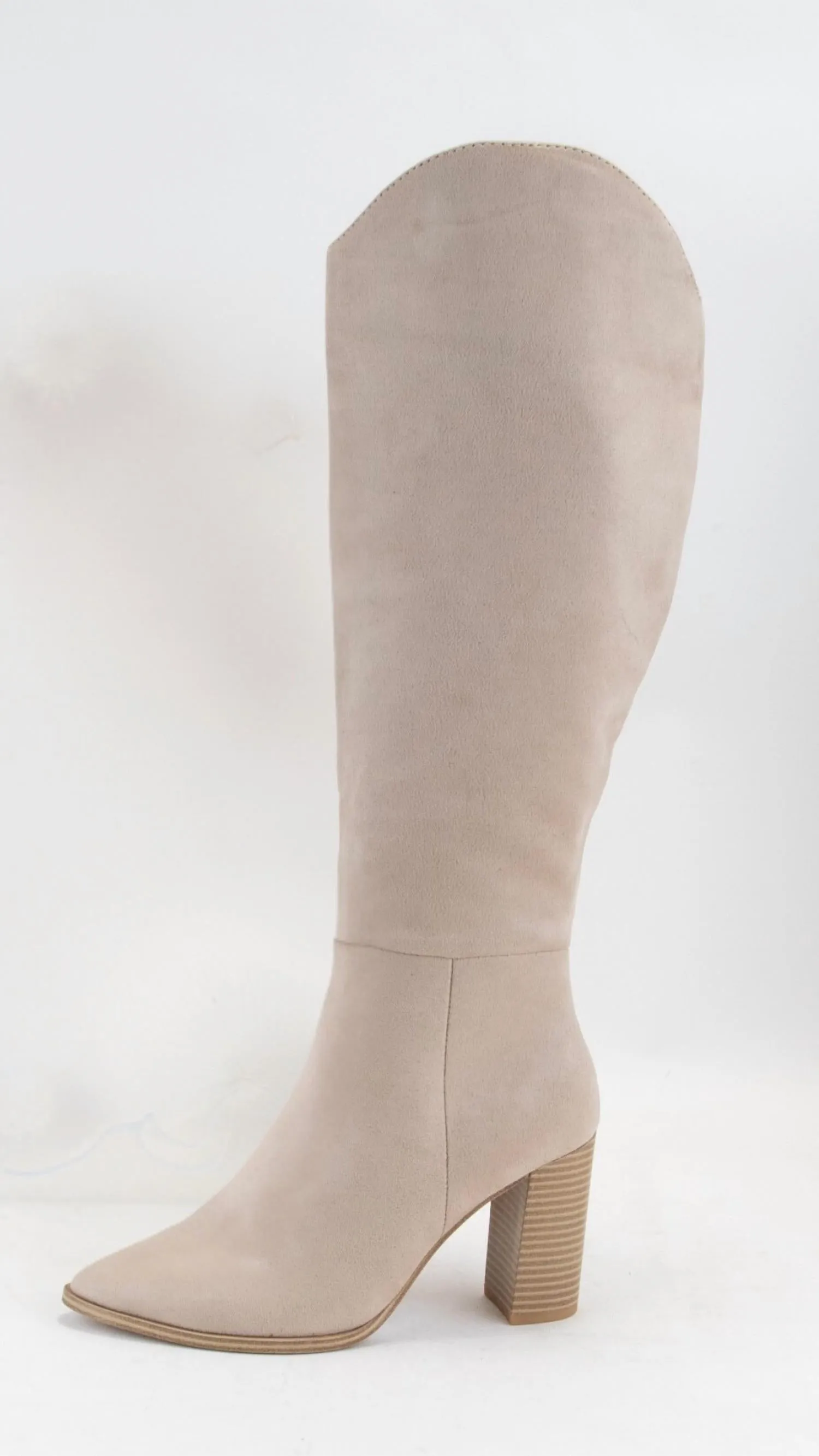 Women's Knee High Suede Boot In Clay
