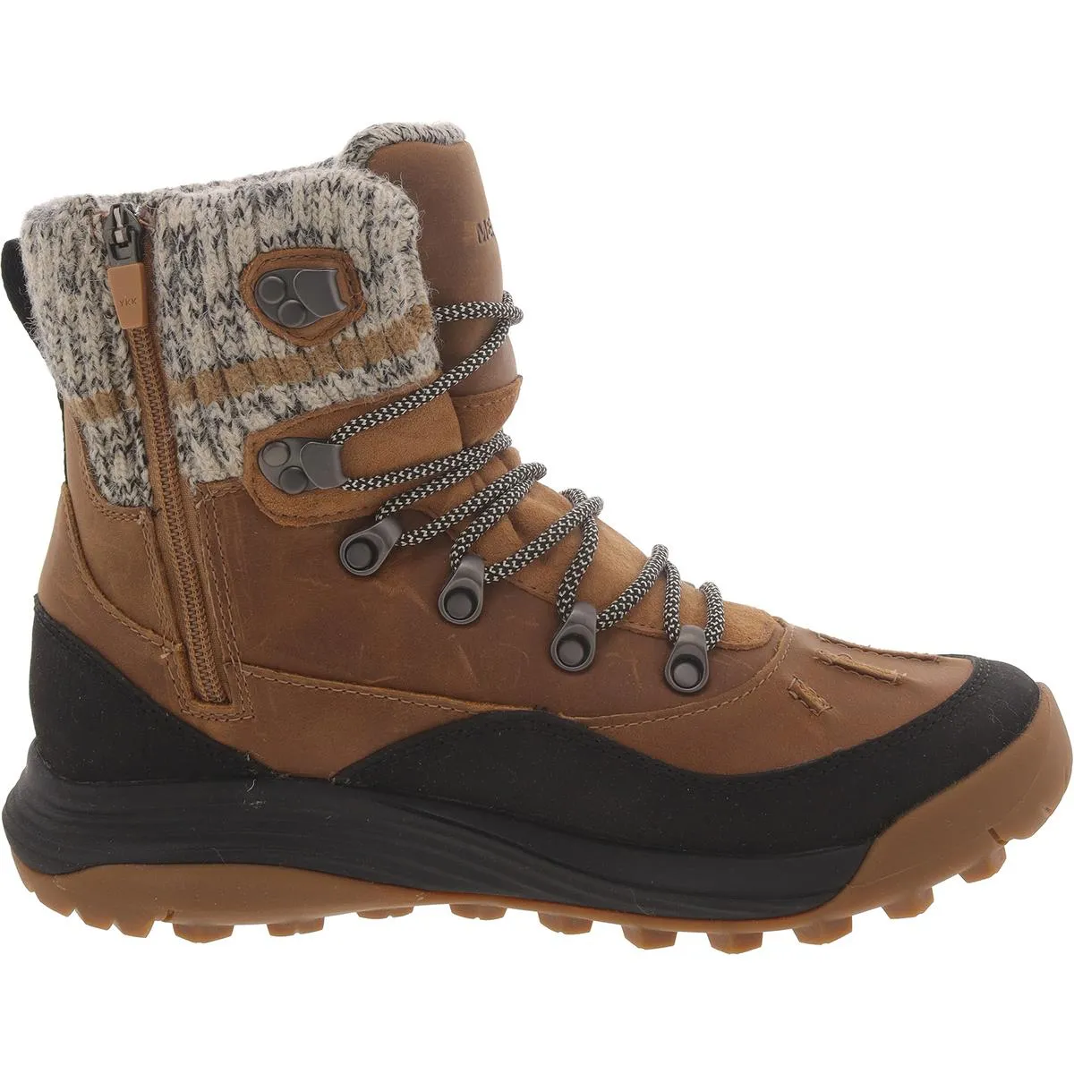 Womens Lace Up Cold Weather Shearling Boots