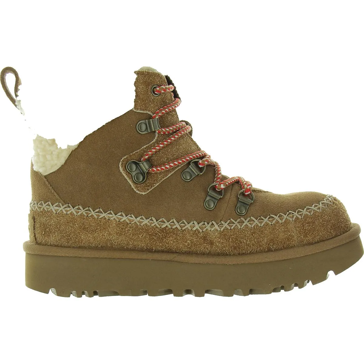 Womens Lace-Up Faux Fur Winter & Snow Boots