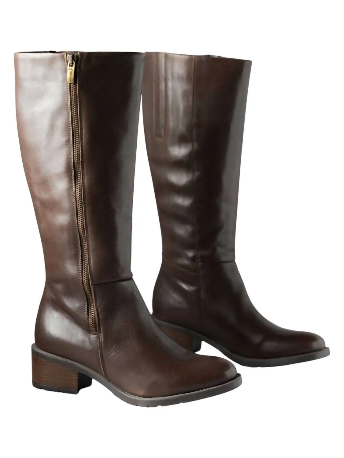 Women's Lauren Waterproof Tall Leather Boots In Brown