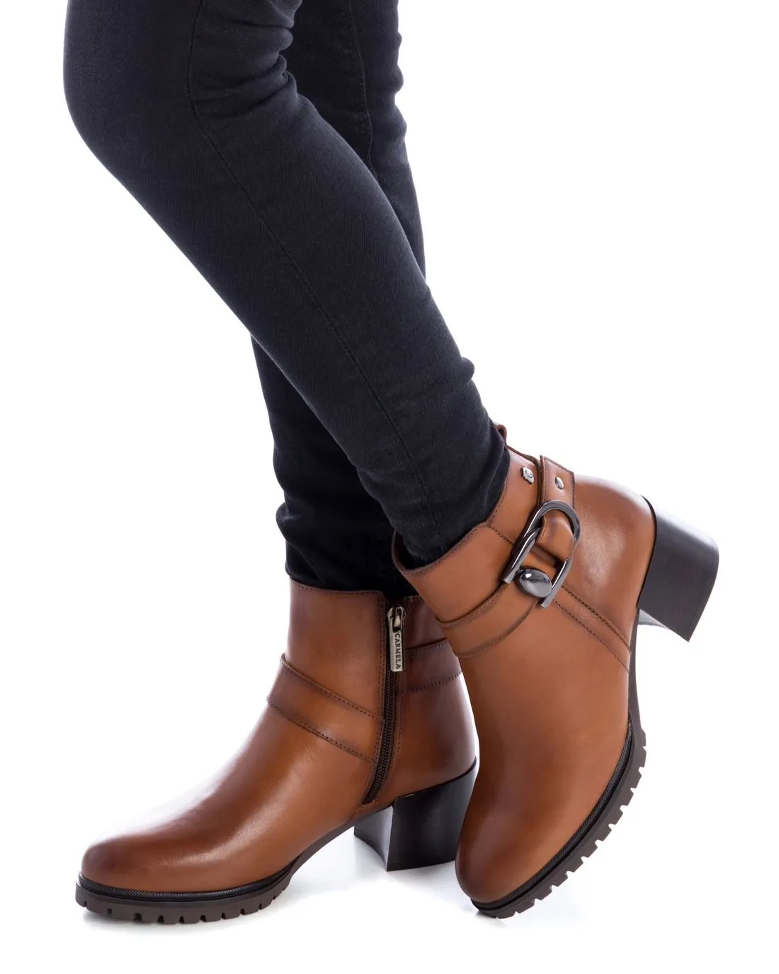 Women's Leather Booties By XTI
